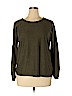 Rose & Olive Green Long Sleeve Blouse Size XL - photo 1