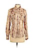 Lucky Brand 100% Cotton Tan Long Sleeve Blouse Size S - photo 1