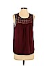 Lucky Brand 100% Cotton Burgundy Sleeveless Blouse Size S - photo 1