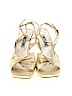 Moschino 100% Leather Gold Heels Size EU 39 1/2 - photo 2