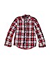The Children's Place 100% Cotton Plaid Red Long Sleeve Button-Down Shirt Size M (kids) - photo 1