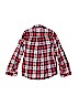 The Children's Place 100% Cotton Plaid Red Long Sleeve Button-Down Shirt Size M (kids) - photo 2