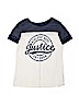 Justice Graphic White Short Sleeve T-Shirt Size 14 - 16 - photo 1