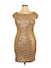 Lauren by Ralph Lauren 100% Nylon Tan Cocktail Dress Size 14 (petite) - photo 1