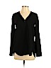 Vince. 100% Polyester Black Long Sleeve Blouse Size 0 - photo 1