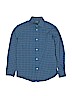 Chaps 100% Cotton Blue Long Sleeve Button-Down Shirt Size 10 - 12 - photo 1