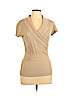 BCX Tan Short Sleeve Top Size L - photo 1
