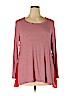 Molly & Isadora Red Long Sleeve T-Shirt Size 1X - photo 1
