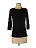 Ann Taylor 100% Polyester Black 3/4 Sleeve Top Size S (petite) - photo 1