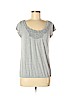 Ann Taylor LOFT Gray Short Sleeve Top Size M (petite) - photo 1