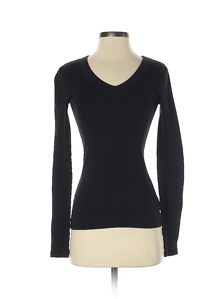 Arizona Jean Company 100% Cotton Black Long Sleeve T-Shirt Size S - photo 1