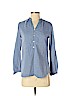 Steven Alan 100% Cotton Blue Long Sleeve Blouse Size P (petite) - photo 1