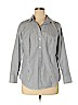 Talbots 100% Cotton Gray Long Sleeve Button-Down Shirt Size 14 (petite) - photo 1