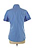 New York & Company Blue Short Sleeve Button-Down Shirt Size L - photo 2