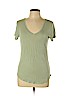 Paige 100% Viscose Green Short Sleeve T-Shirt Size L - photo 1