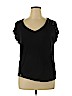 Pink Republic Black Short Sleeve Top Size XL - photo 1
