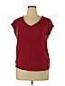 Pink Republic Red Short Sleeve Top Size XL - photo 1