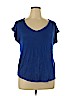 Pink Republic Blue Short Sleeve Top Size XL - photo 1