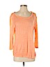 Joie 100% Linen Orange Long Sleeve T-Shirt Size XS - photo 1