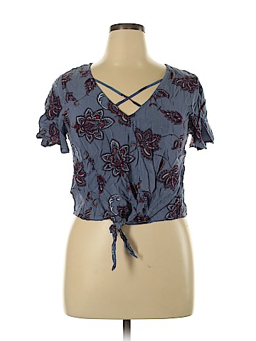 Mudd Short Sleeve Blouse (view 1)