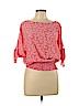 MICHAEL Michael Kors 100% Polyester Red 3/4 Sleeve Blouse Size L - photo 1