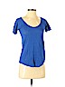 Zara 100% Linen Blue Short Sleeve T-Shirt Size S - photo 1