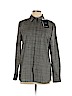 Theory Gray Long Sleeve Button-Down Shirt Size L - photo 1
