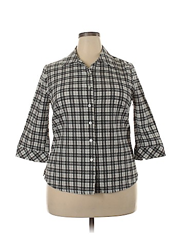 Kim Rogers 3/4 Sleeve Button-Down Shirt (view 1)