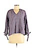 Madewell Blue Long Sleeve Blouse Size M - photo 1