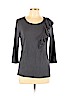 Adrienne Vittadini Gray Long Sleeve T-Shirt Size L - photo 1