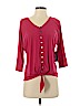 Kim Rogers Pink Long Sleeve Top Size S (petite) - photo 1