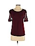 Ann Taylor LOFT Burgundy Short Sleeve Top Size XS (petite) - photo 1