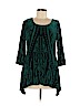 Style&Co Green 3/4 Sleeve Top Size M (petite) - photo 1