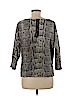 H&M 100% Cotton Gray 3/4 Sleeve T-Shirt Size M - photo 2