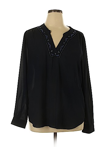 Banana Republic Factory Store Long Sleeve Blouse (view 1)