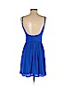 Amanda Uprichard 100% Polyester Blue Casual Dress Size P (petite) - photo 2