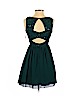 Speechless 100% Polyester Green Cocktail Dress Size 3 - photo 2