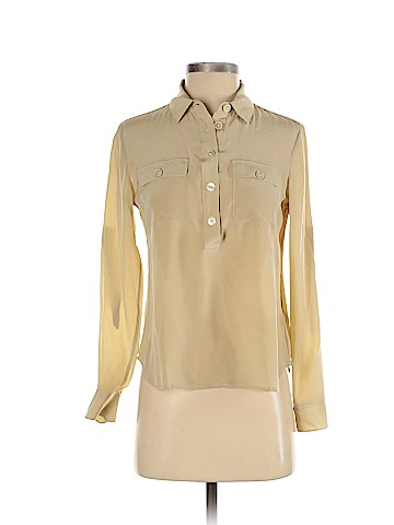 Banana Republic Long Sleeve Silk Top (view 1)