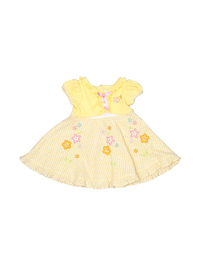 Youngland Yellow Dress Size 12 mo - photo 1