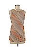 Reed Krakoff 100% Silk Tan Sleeveless Silk Top Size 6 - photo 1