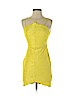 Topshop 100% Polyester Yellow Cocktail Dress Size 2 (petite) - photo 1