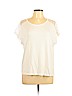 Forever 21 Ivory Short Sleeve Top Size L - photo 1