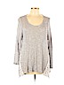 Signature Studio Gray Long Sleeve Top Size 1X - photo 1