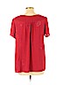 Hannah 100% Polyester Red Short Sleeve Blouse Size XL (petite) - photo 2