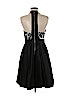 Theia 100% Polyester Black Cocktail Dress Size 6 - photo 2