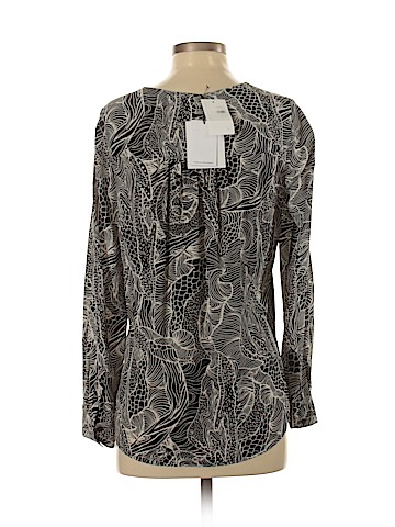 Diane von Furstenberg Long Sleeve Silk Top (view 2)