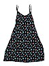 Justice 100% Rayon Floral Black Dress Size 16 - photo 1