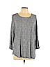 Dana Buchman Blue Long Sleeve Top Size XL - photo 1