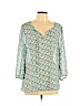 Banana Republic Blue Long Sleeve Blouse Size XL - photo 1