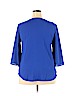 Unbranded Blue 3/4 Sleeve Blouse Size 2X - photo 2